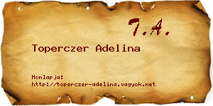 Toperczer Adelina névjegykártya
